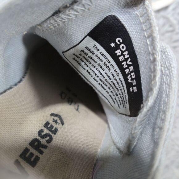 Converse Chuck Taylor Lift Ox Women Size 5 White/Lilac Recycled Platform Sneaker - Picture 8 of 10